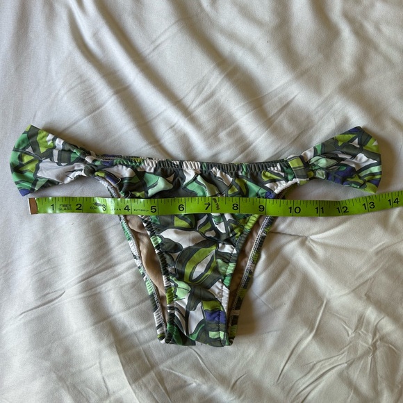 Multicolor leaf life pattern two piece bikini bathing suit - Picture 3 of 11
